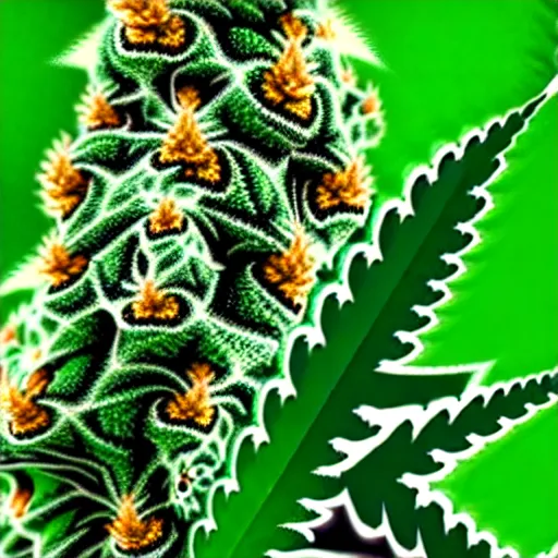 Image similar to fractal cannabis