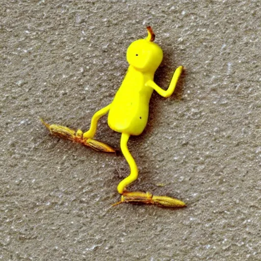Prompt: StackEm Yellow peanut guy