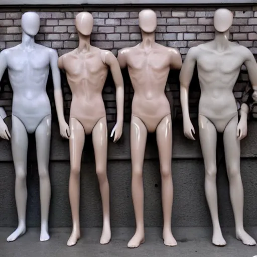 Image similar to melting male mannequins