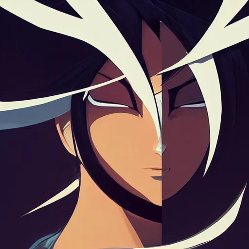 Image similar to face icon stylized minimalist bleach, loftis, cory behance hd by jesper ejsing, by rhads, makoto shinkai and lois van baarle, ilya kuvshinov, rossdraws global illumination