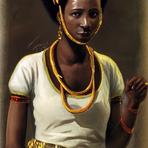 Image similar to a nubian princess,