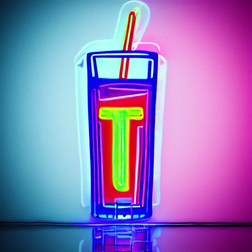 Image similar to vodka, neon, detailed 4k, smooth, high quality