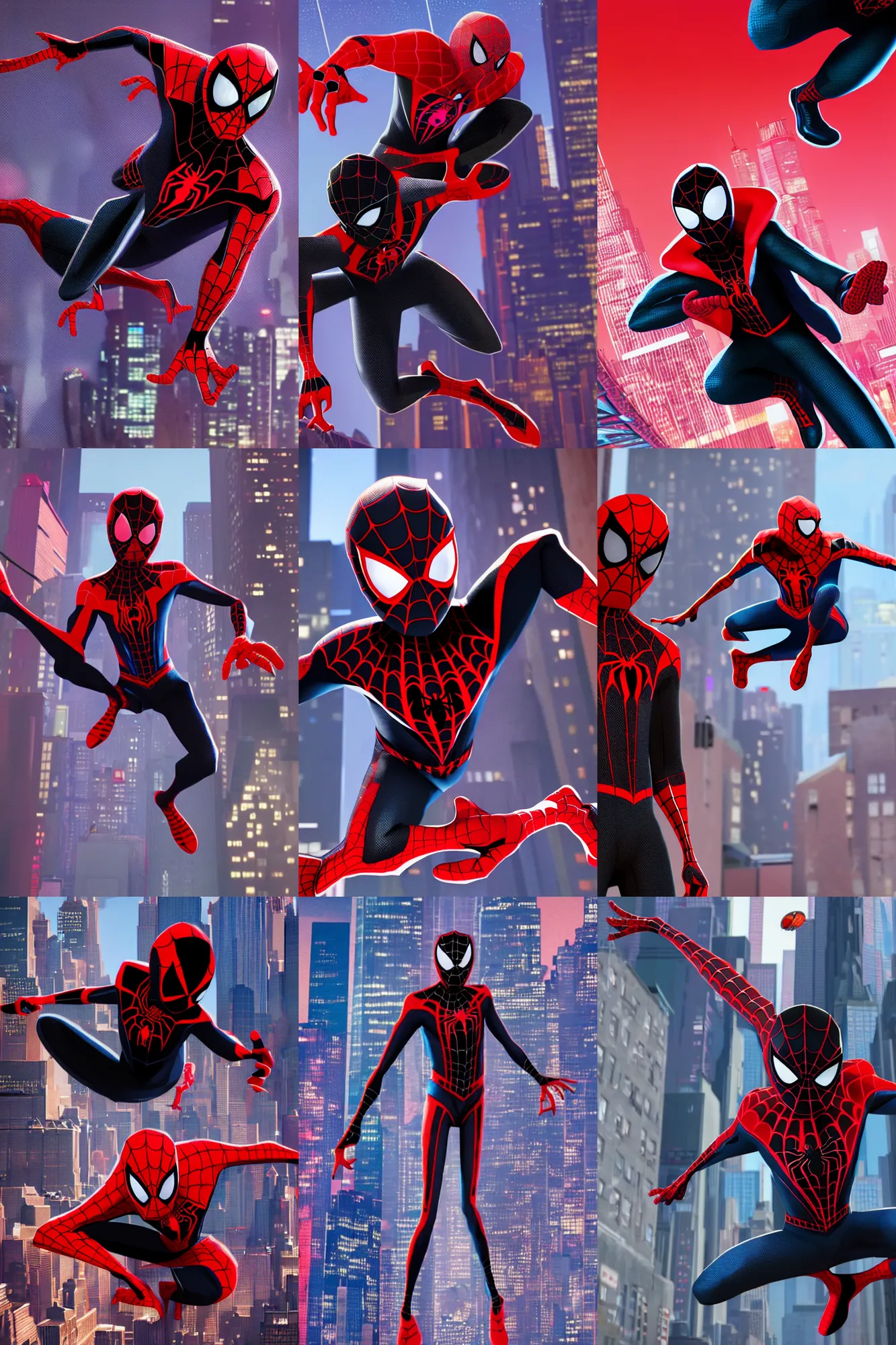 Character Portrait Of Miles Morales Spider Man From Stable Diffusion