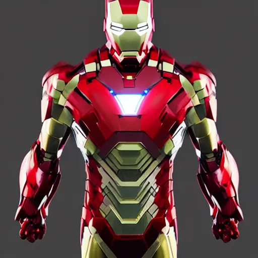 Image similar to Origami of Ironman ,3d render, hyperreal,realistic, paper folding, full body ,hyperdetailed ,artstation, cgsociety, 8k,