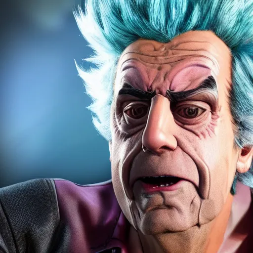 Image similar to Rick Sanchez as a real person 4k detailed super realistic