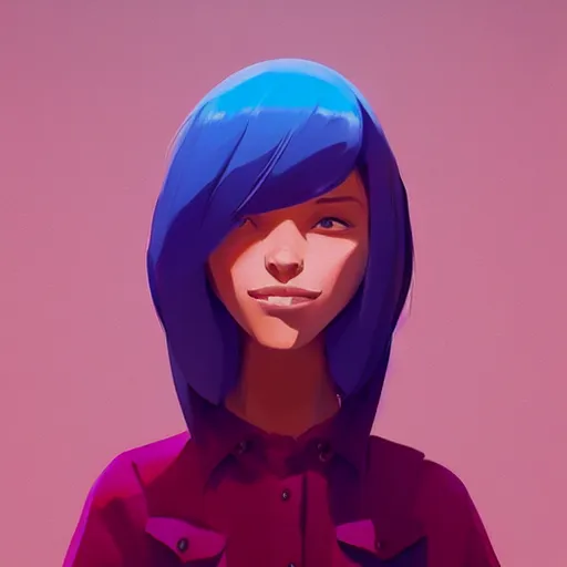 Image similar to face icon stylized minimalist rockoa €™ s modern life, loftis, cory behance hd by jesper ejsing, by rhads, makoto shinkai and lois van baarle, ilya kuvshinov, rossdraws global illumination