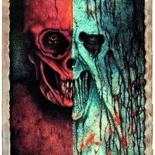 Image similar to acid rich colors, giger beksinski gammell horror king chaos, bleeding colors, big budget movie scene, horror reality, award winning photograph, cinematic lighting, realistic!, hyperrealism, realistic refine flavor, real polaroid picture