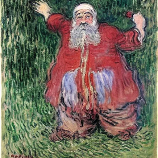 Image similar to Dwarf tries to dodge the intricacies of his sworn enemies in Kafiristan, Claude Monet