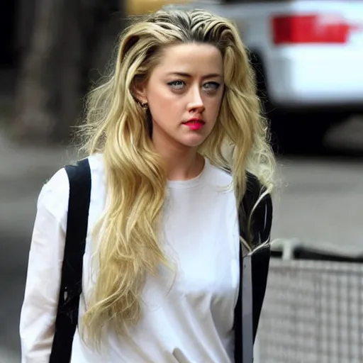 Image similar to Amber Heard in prison uniform