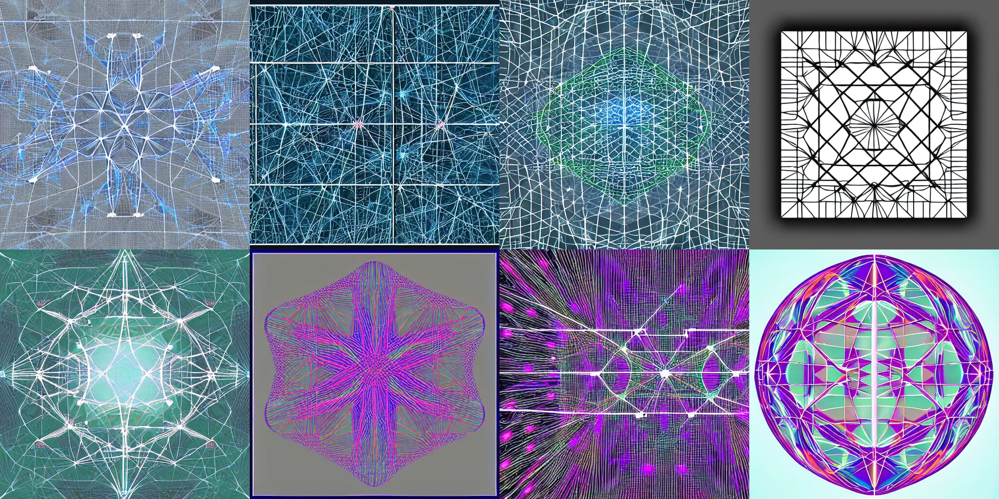 Prompt: a simple graph of nodes connected by edges, abstract digital art