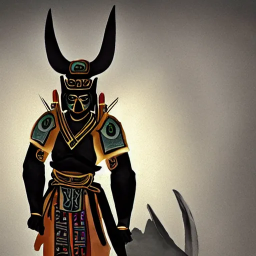 Image similar to samurai anubis