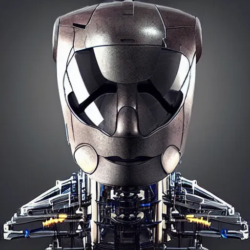 Image similar to half human half robot