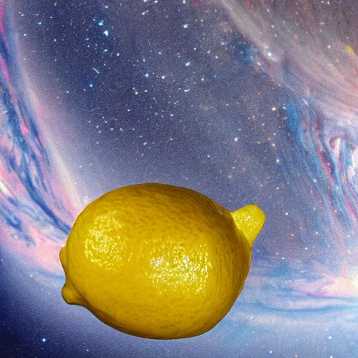 Image similar to cross section lemon as star, photo by hubble