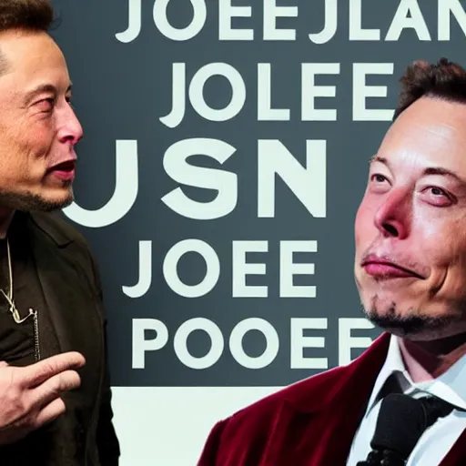 Prompt: elon musk smoking a joint on the joe rogan podcast, weed