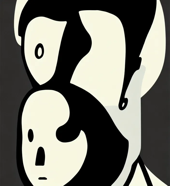 Image similar to white man with black fabric mask, short dark hair, true anatomy!, digital painting, art by hayao miyazaki
