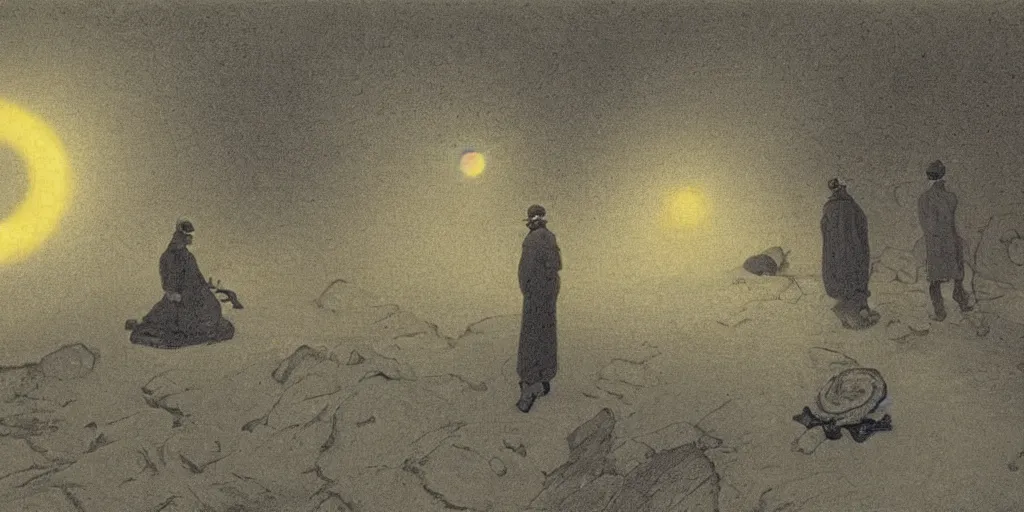 Prompt: strange aura in the style of Theodor Severin Kittelsen