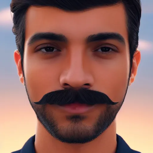 Prompt: Instagram Selfie of a handsome Latino male with tan shiny skin, well-gelled hair, a moustache and beard, first-person view, photorealistic imagery, trending on artstation, 4k, 8k