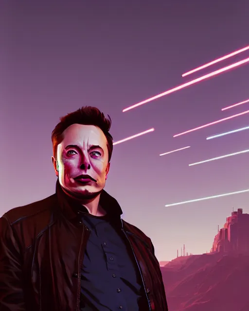 Prompt: portrait of Elon Musk as a robot overlord of the matrix, in GTA V, Stephen Bliss, unreal engine, by Greg Rutkowski, Loish, Rhads, Makoto Shinkai and Lois van baarle, ilya kuvshinov, rossdraws, global illumination, radiant light, detailed and intricate environment