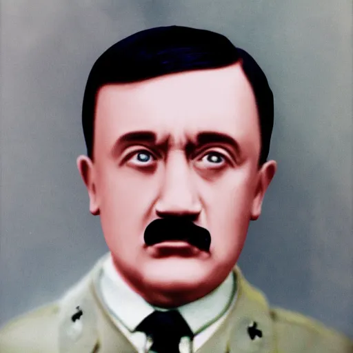 Image similar to hitler kawaii blushing uwu, portrait photography