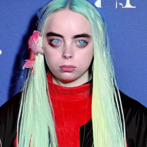 Prompt: billie eilish as the most beutiful woman in the world award winning