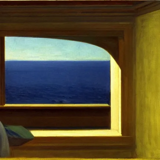 Prompt: a view of the universe, by Edward Hopper