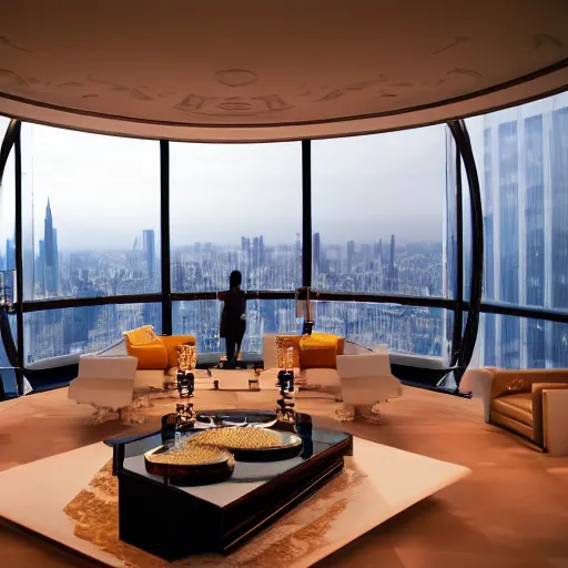 Prompt: world's most expensive apartment, clear focus, bokeh effect, high res, hasselblad, dslr, professional, cinematic