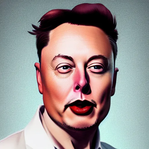 Image similar to digital art of anthropomorphic elon musk with spaghetti as hair photorealistic photoshop 4 k