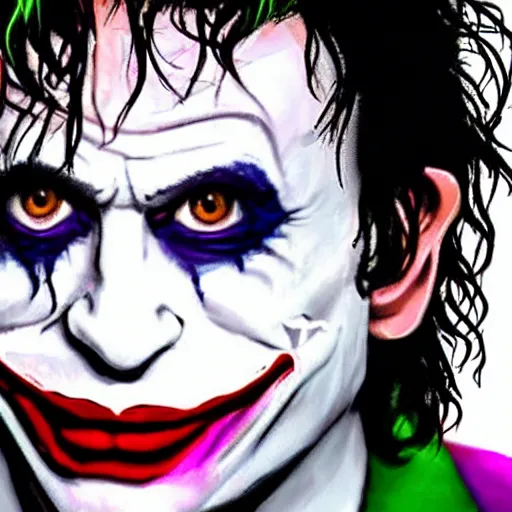 Image similar to playboi carti as the joker 4 k detailed super realistic