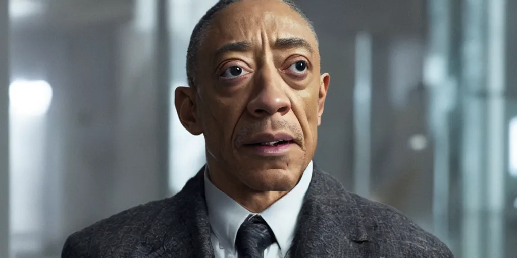 Prompt: Giancarlo Esposito as Professor X in 'X-Men: Multiverse of Insanity' (2023), movie still frame