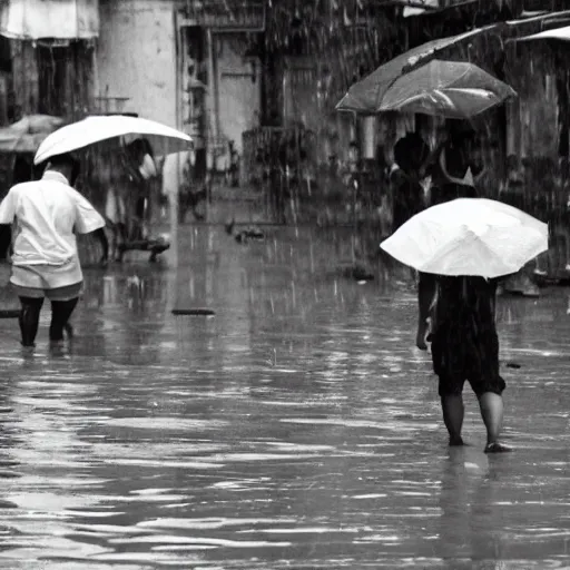 Image similar to rain season in saigon, old photos