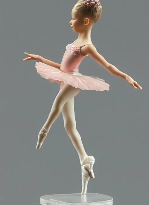 Image similar to Product Introduction Photos, 4K, Front view, Full body, 80mm resin detailed miniature of a Cute Ballerina Girl