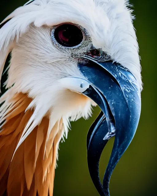 Prompt: closeup picture of secretary bird, captured on iphone, dlsr, photography