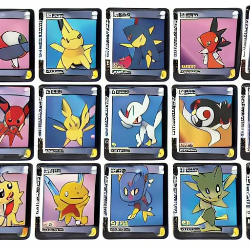 Image similar to pokemon cards with snooki, joe biden, nicki minaj, kim kardashian, osama bin laden, pokemon anime style, hd 8k image high detail, at target