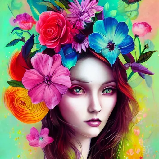 Image similar to flowers bold colours by Anna Dittmann