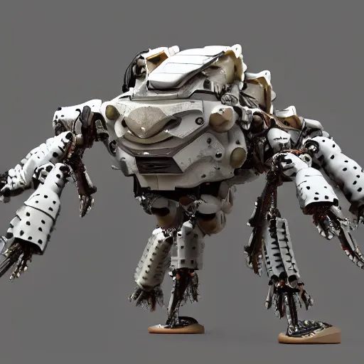 Image similar to mech suit made out of crab shells, photorealistic, 8 k, 3 d