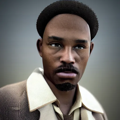 Prompt: a beautiful close - up from 1 9 4 0 of an african american man. dressed in 1 9 4 0 s style. butterfly lightning. shallow depth of field, photorealistic, cinematic lighting, dusk, highly detailed, high detail, great lighting, 8 k resolution, masterpiece, clear eyes, hdr, trending on artstation, 4 k, 8 k, hd