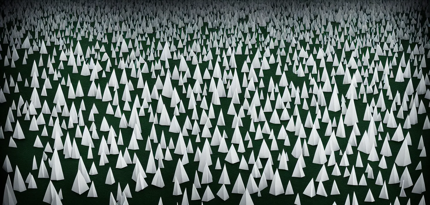 Image similar to origami forest by brian miller