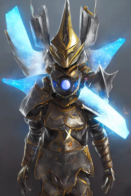 Image similar to helmet armor guardian destiny in witch queen illumination ray tracing hdr fanart arstation by sung choi robot ninja mask and eric pfeiffer and gabriel garza and casper konefal