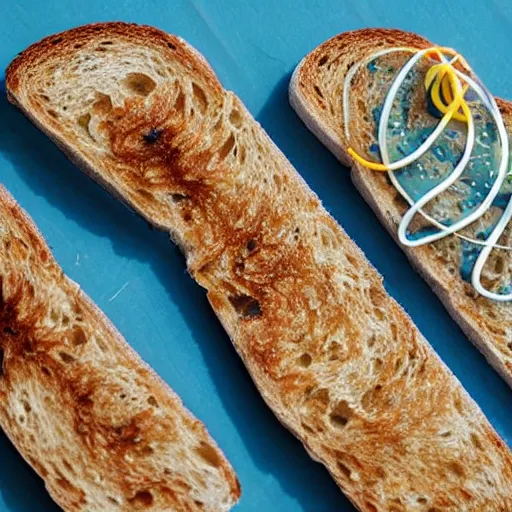 Image similar to circuitry on toast
