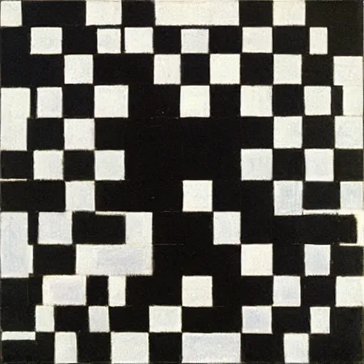 Prompt: Malevich black square