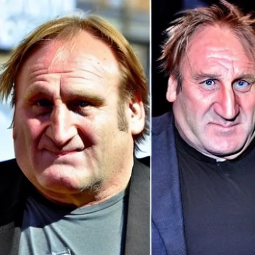 Prompt: a mix between pikachu and gerard depardieu