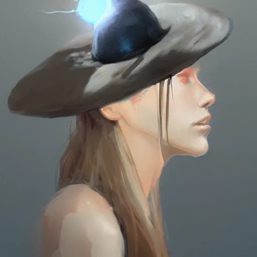 Prompt: photo of a floating hat, artstation, greg rutkowski