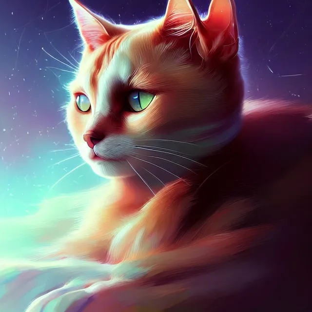 Prompt: epic professional digital art of cat cat cat cat cat cat cat cat, best on artstation, cgsociety, wlop, Behance, pixiv, cosmic, epic, stunning, gorgeous, much detail, much wow, masterpiece
