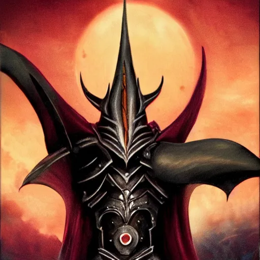 Image similar to selfie of sauron