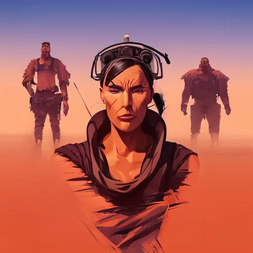 Image similar to face icon stylized minimalist mad max : fury road, loftis, cory behance hd by jesper ejsing, by rhads, makoto shinkai and lois van baarle, ilya kuvshinov, rossdraws global illumination