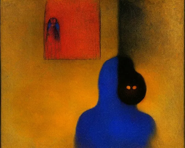 Image similar to Void of the soul. Odilon Redon. Dali.