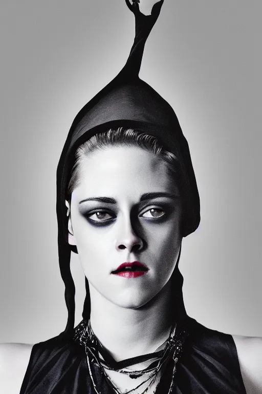 Prompt: kristen stewart as irma vep, hyper realistic, photographed, portrait