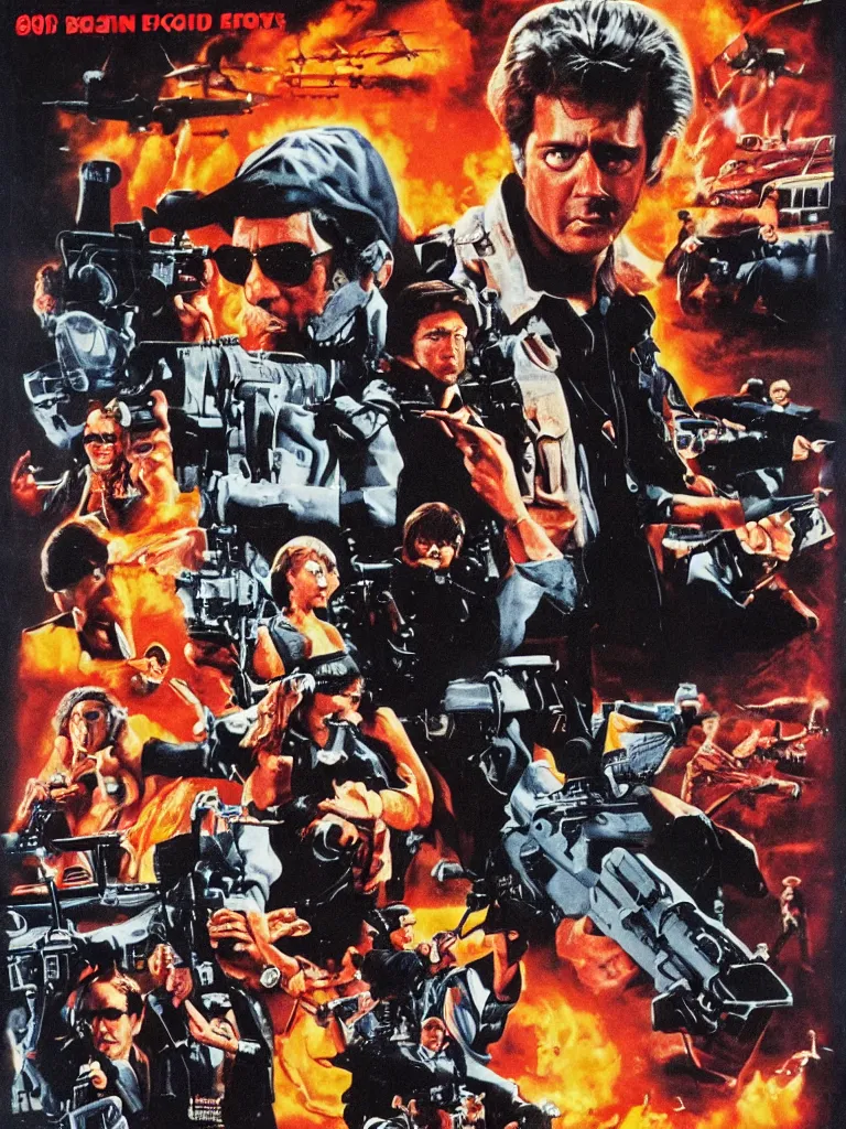 Image similar to 80s action movie poster