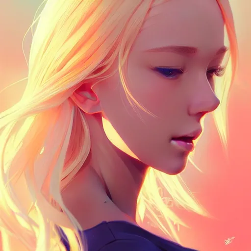 Prompt: a beautiful blonde girl, intricate, highly detailed, digital painting, artstation, official media, anime key visual, concept art, rich vivid colors, ambient lighting, sharp focus, illustration, art by Artgerm, Makoto Shinkai, Ilya Kuvshinov, Lois Van Baarle, and Rossdraws