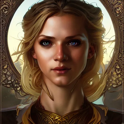 an epic fantasy comic book style portrait painting of | Stable ...